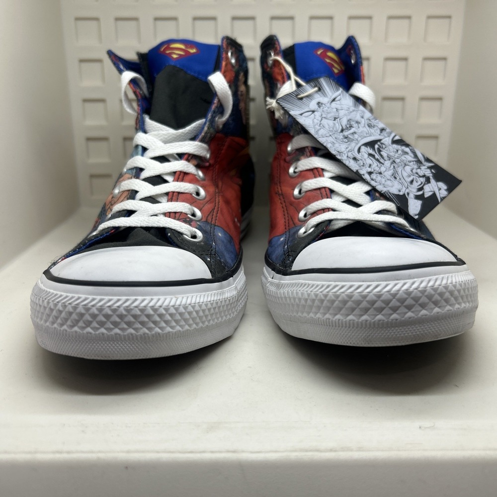 Converse DC Comics x Mens 10 Chuck Taylor All Star    Hi Superman Justice League - Picture 6 of 11